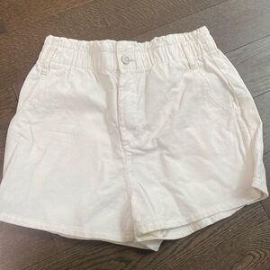 White BDG corduroy shorts